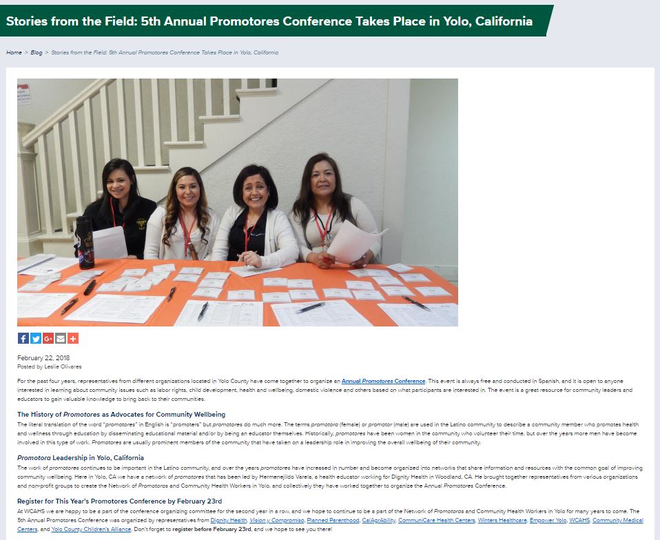 Promotores Conference in Yolo County