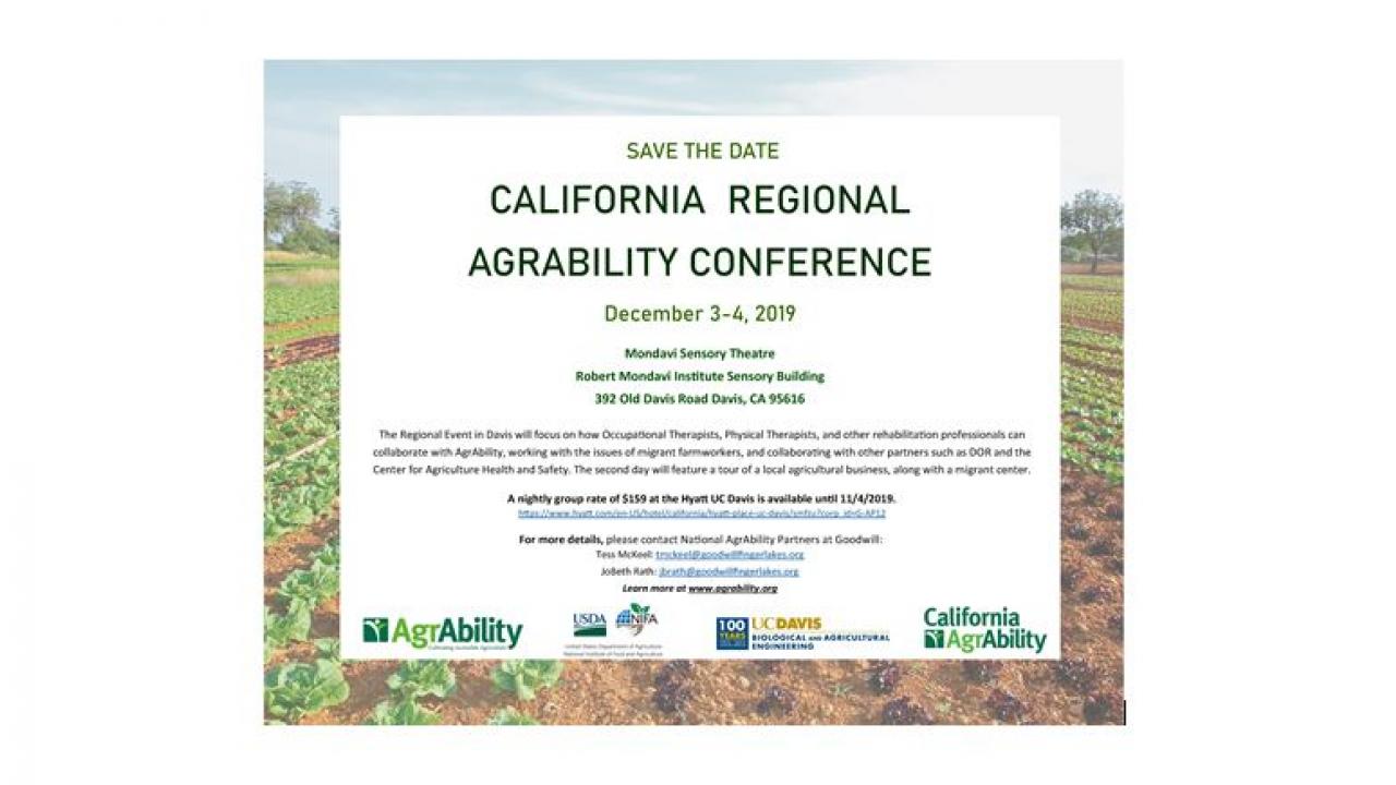 California AgrAbility Regional Conference 